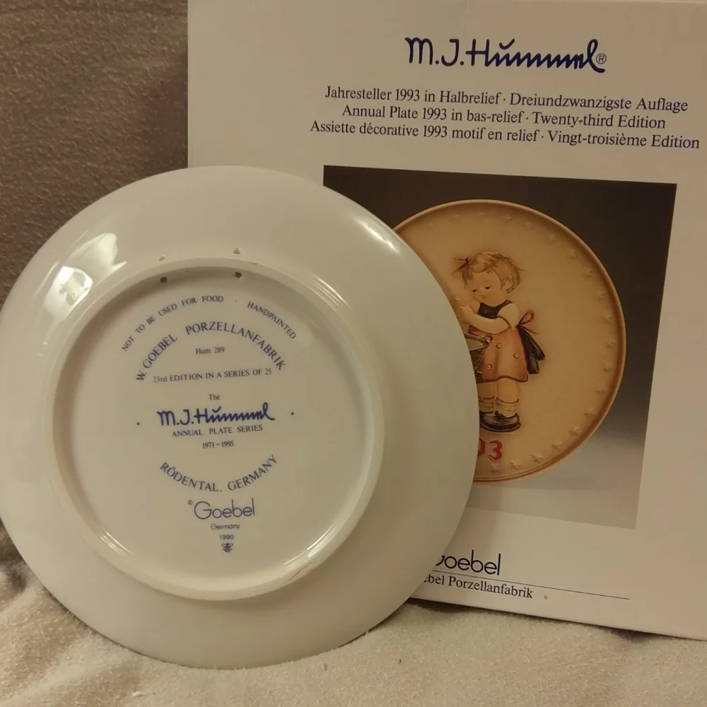 1993 Hummel plate